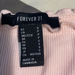 Forever 21 light pink body suit